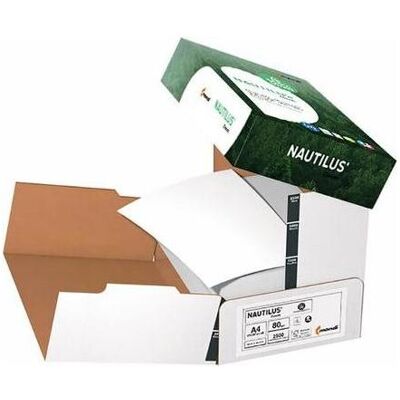 Nautilus, Papier, Papier recyclé 112 CIE A4 80 g/m (A4, 80 g/m²) - Publicité Nautilus, Papier, Papier recyclé 112 CIE A4 80 g/m (A4, 80 g/m²) - Publicité