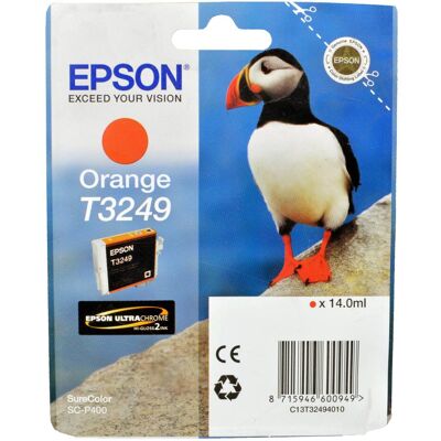 Epson Cartouche d'impression, T3249 Ultra Chrome (O) - Publicité Epson Cartouche d'impression, T3249 Ultra Chrome (O) - Publicité