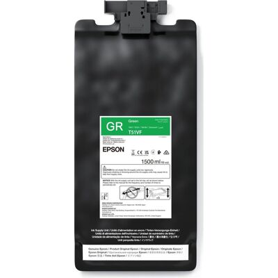 Epson Cartouche d'impression, Imprimantes UltraChrome GS3 Green 1.5LT - Publicité Epson Cartouche d'impression, Imprimantes UltraChrome GS3 Green 1.5LT - Publicité