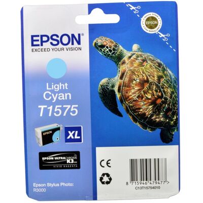 Epson Cartouche d'impression, T1575 Ultra Chrome K3 (LC) - Publicité Epson Cartouche d'impression, T1575 Ultra Chrome K3 (LC) - Publicité