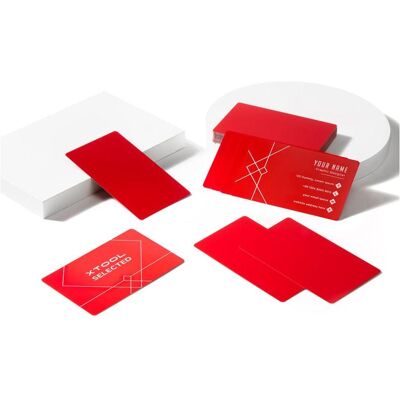 XTool Cartes d'affaires en métal - 60pcs, Imprimante 3D : accessoires - Publicité XTool Cartes d'affaires en métal - 60pcs, Imprimante 3D : accessoires - Publicité