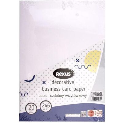 Beniamin, Papier, A4/20 Blatt weisses Visitenkartenpapier – Leinwand (A4) - Publicité Beniamin, Papier, A4/20 Blatt weisses Visitenkartenpapier – Leinwand (A4) - Publicité