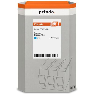 Prindo, Cartouche d'impression, compatible avec Epson 104 (C) - Publicité Prindo, Cartouche d'impression, compatible avec Epson 104 (C) - Publicité