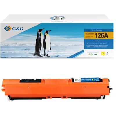 G&G, Toner, kompatibel Toner mit HP CE312A, NT-CH312FY-A, HP 126A, yellow, 1000S (Y) - Publicité G&G, Toner, kompatibel Toner mit HP CE312A, NT-CH312FY-A, HP 126A, yellow, 1000S (Y) - Publicité