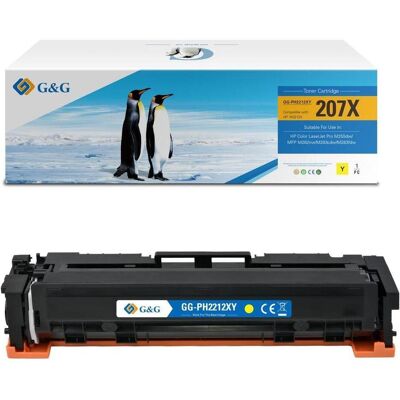 G&G, Toner, 207X Toner Geel Haute Capacité (Y) - Publicité G&G, Toner, 207X Toner Geel Haute Capacité (Y) - Publicité
