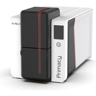 Evolis Primacy 2 LCD recto-verso (300 dpi), Imprimante d'étiquettes, Blanc - Publicité Evolis Primacy 2 LCD recto-verso (300 dpi), Imprimante d'étiquettes, Blanc - Publicité