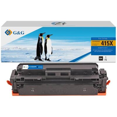 G&G, Toner, kompatibel Toner mit HP W2030X, NT-PH2030XBK, HP 415X, black, 7500S, high capacity (CF) - Publicité G&G, Toner, kompatibel Toner mit HP W2030X, NT-PH2030XBK, HP 415X, black, 7500S, high capacity (CF) - Publicité