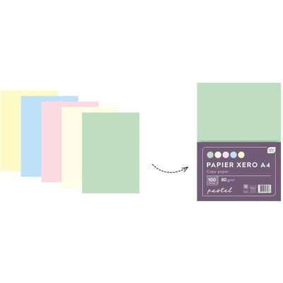 Interdruk, Papier, A4/100 Kopierpapier 5 Farben Pastell x 20K (A4) - Publicité Interdruk, Papier, A4/100 Kopierpapier 5 Farben Pastell x 20K (A4) - Publicité