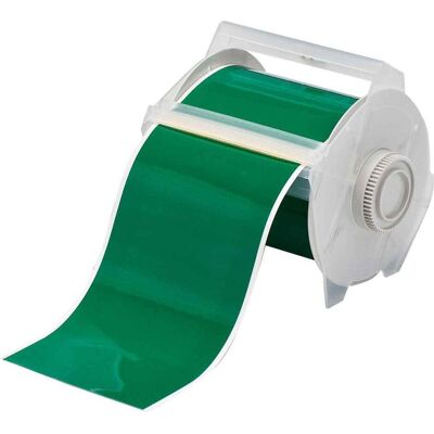 Brady, Rouleau d’étiquettes, B-7569, Vinyle standard, vert, 101mm x 30m, f. GlobalMark (107.95 mm) - Publicité Brady, Rouleau d’étiquettes, B-7569, Vinyle standard, vert, 101mm x 30m, f. GlobalMark (107.95 mm) - Publicité