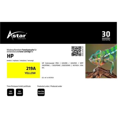 Astar, Toner, AS20507 HP 219A CLJ Cartridge - Publicité Astar, Toner, AS20507 HP 219A CLJ Cartridge - Publicité