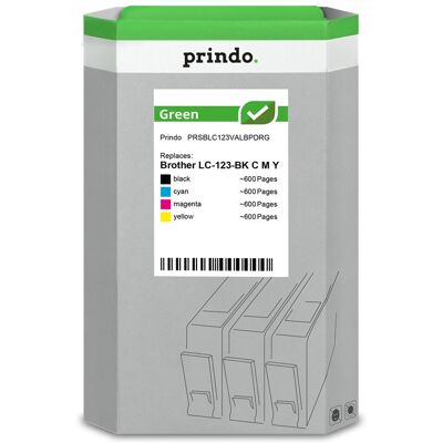 Prindo, Cartouche d'impression, compatible avec Brother LC-123 /// - Publicité Prindo, Cartouche d'impression, compatible avec Brother LC-123 /// - Publicité