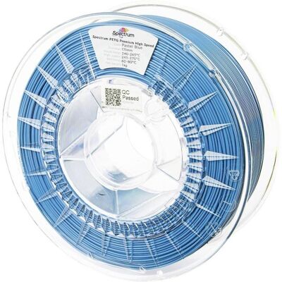 Spectrum Filaments 81543 PETG Premium High Speed Filament PETG Highspeed Filamen (PETG, 1000 g), Filament 3D, Bleu - Publicité Spectrum Filaments 81543 PETG Premium High Speed Filament PETG Highspeed Filamen (PETG, 1000 g), Filament 3D, Bleu - Publicité