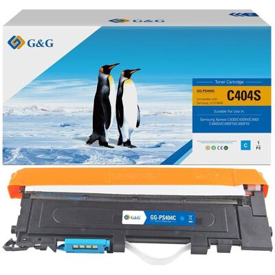 G&G, Toner, Kompatibler Toner, Cyan, für Samsung CLT-C404S (C) - Publicité G&G, Toner, Kompatibler Toner, Cyan, für Samsung CLT-C404S (C) - Publicité