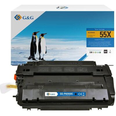 G&G, Toner, kompatibel Toner mit HP CE255X, Canon CRG724, NT-PH255XC, HP 55X, black, 12500S (CF) - Publicité G&G, Toner, kompatibel Toner mit HP CE255X, Canon CRG724, NT-PH255XC, HP 55X, black, 12500S (CF) - Publicité