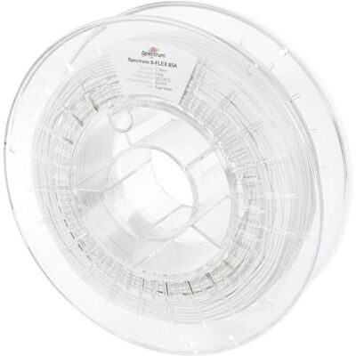Spectrum Filament TPU S-Flex 85A Blanc 0.5kg 1.75mm (TPU, 1.75 mm, 500 g), Filament 3D, Blanc - Publicité Spectrum Filament TPU S-Flex 85A Blanc 0.5kg 1.75mm (TPU, 1.75 mm, 500 g), Filament 3D, Blanc - Publicité
