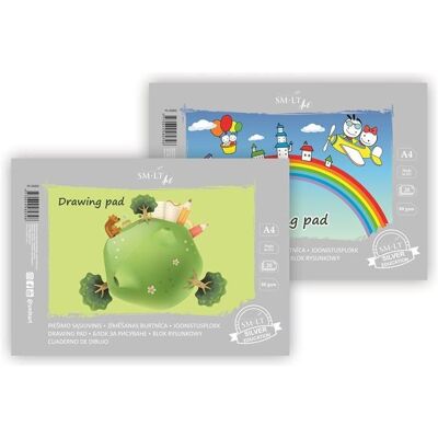 ART Papier, Drawing book SMLT, A4, 80 g, 20 feuilles, collé (A4, 80 g/m²) - Publicité ART Papier, Drawing book SMLT, A4, 80 g, 20 feuilles, collé (A4, 80 g/m²) - Publicité