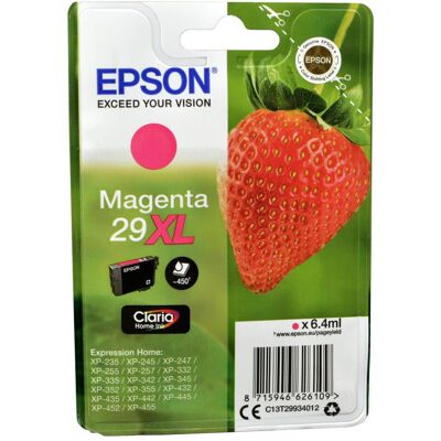 Epson Cartouche d'impression, 29XL Claria Home (M) - Publicité Epson Cartouche d'impression, 29XL Claria Home (M) - Publicité