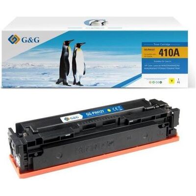 G&G, Toner, kompatibel Toner mit HP CF412A, NT-PH412Y, HP 410A, yellow, 2300S - Publicité G&G, Toner, kompatibel Toner mit HP CF412A, NT-PH412Y, HP 410A, yellow, 2300S - Publicité