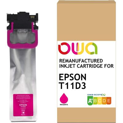 Armor OWA, Cartouche d'impression, OWA Tinte kompatibel zu EPSON T11D M magenta 77ml (7.549 S.) (M) - Publicité Armor OWA, Cartouche d'impression, OWA Tinte kompatibel zu EPSON T11D M magenta 77ml (7.549 S.) (M) - Publicité