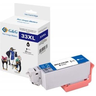 G&G, Cartouche d'impression, XL-Druckerpatrone kompatibel mit Epson 33XL/ T3351 - Publicité G&G, Cartouche d'impression, XL-Druckerpatrone kompatibel mit Epson 33XL/ T3351 - Publicité