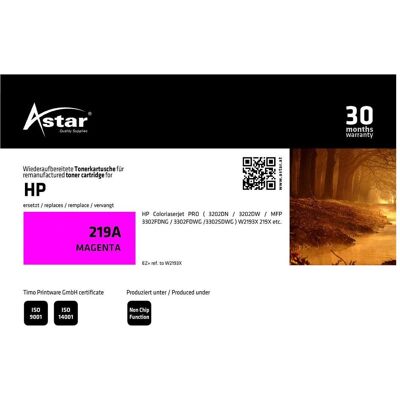 Astar, Toner, AS20510 HP 219X CLJ Cartridge - Publicité Astar, Toner, AS20510 HP 219X CLJ Cartridge - Publicité