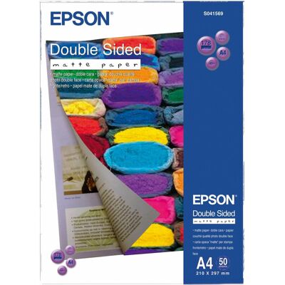 Epson tapis double face (178 g/m², A4, 50 pcs), Papier photo, Blanc - Publicité Epson tapis double face (178 g/m², A4, 50 pcs), Papier photo, Blanc - Publicité