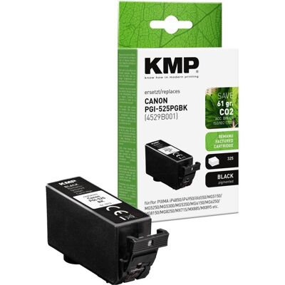 KMP, Cartouche d'impression, schwarz Druckerpatrone kompatibel zu Canon PGI-525 BK (CF) - Publicité KMP, Cartouche d'impression, schwarz Druckerpatrone kompatibel zu Canon PGI-525 BK (CF) - Publicité
