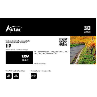 Astar, Toner, AS20512 HP 139A LJPRO Cartridge - Publicité Astar, Toner, AS20512 HP 139A LJPRO Cartridge - Publicité