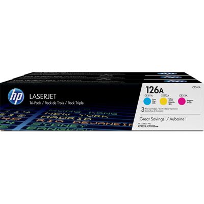 HP Toner, 126a (C, M, Y) - Publicité HP Toner, 126a (C, M, Y) - Publicité