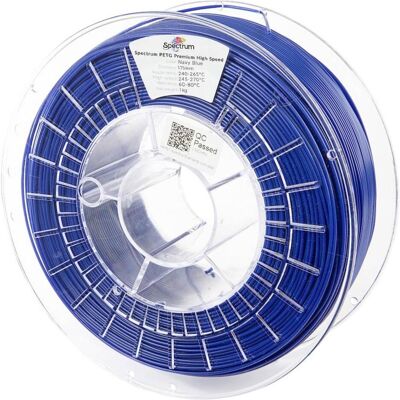 Spectrum Filaments 81549 PETG Premium High Speed Filament PETG Highspeed Filamen (PETG, 1000 g), Filament 3D, Bleu - Publicité Spectrum Filaments 81549 PETG Premium High Speed Filament PETG Highspeed Filamen (PETG, 1000 g), Filament 3D, Bleu - Publicité