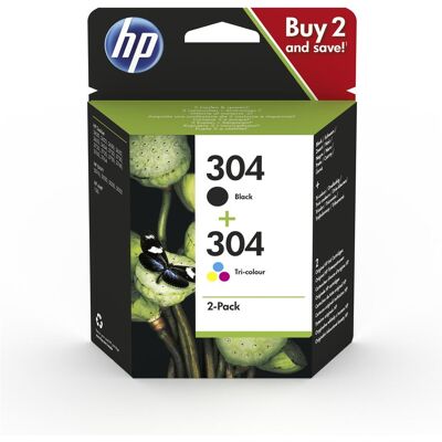 HP Cartouche d'impression, 304 2-Pack (C, CF, M, Y) - Publicité HP Cartouche d'impression, 304 2-Pack (C, CF, M, Y) - Publicité