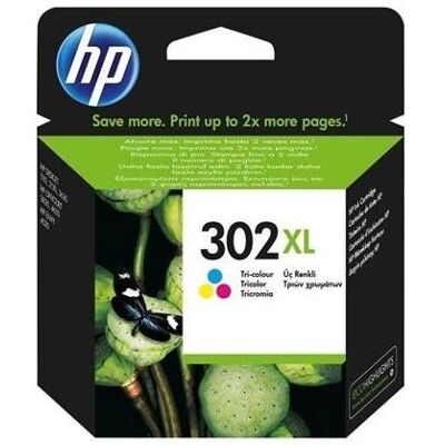 HP Cartouche d'impression, 302XL - Inktpatroon Colour (cyan, magenta, jaune) (C, M, Y) - Publicité HP Cartouche d'impression, 302XL - Inktpatroon Colour (cyan, magenta, jaune) (C, M, Y) - Publicité