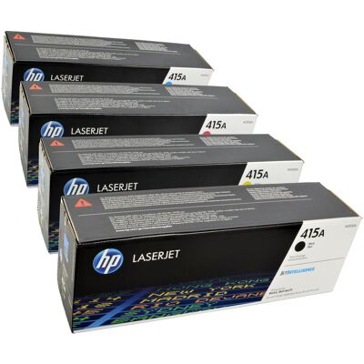 HP Toner, 4 toner W2030A-W2033A 415A multipack K C M Y 4 couleurs (C, CF, M, Y) - Publicité HP Toner, 4 toner W2030A-W2033A 415A multipack K C M Y 4 couleurs (C, CF, M, Y) - Publicité