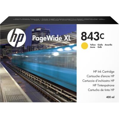 HP Cartouche d'impression, Cartouche D'Encre No 843c Jaune (Y) - Publicité HP Cartouche d'impression, Cartouche D'Encre No 843c Jaune (Y) - Publicité
