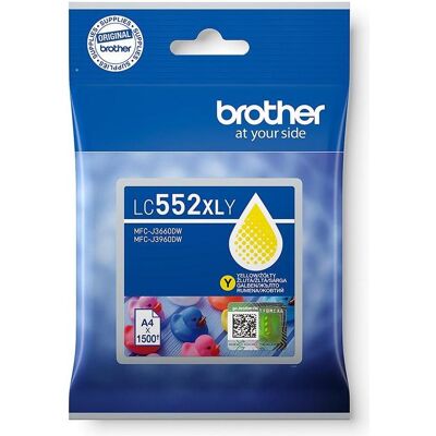 Brother Cartouche d'impression, LC552XLY (Y) - Publicité Brother Cartouche d'impression, LC552XLY (Y) - Publicité