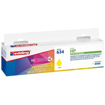 Edding, Cartouche d'impression, Cartouche EDD-634 remplace HP 973X (F6T83AE) - - contenu, 110 ml (Y) - Publicité Edding, Cartouche d'impression, Cartouche EDD-634 remplace HP 973X (F6T83AE) - - contenu, 110 ml (Y) - Publicité