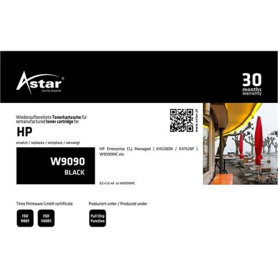 Astar, Toner, AS20439 HP W9090 CLJ gérée - Publicité Astar, Toner, AS20439 HP W9090 CLJ gérée - Publicité