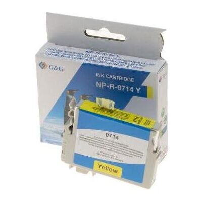 G&G, Cartouche d'impression, Kompatible Epson T0714 Tintenpatrone, Gelb, 11,40 (Y) - Publicité G&G, Cartouche d'impression, Kompatible Epson T0714 Tintenpatrone, Gelb, 11,40 (Y) - Publicité