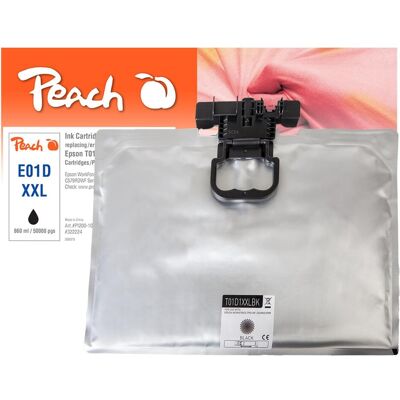 Peach, Cartouche d'impression, Tintenpatrone schwarz kompatibel zu Epson T01D1, C13T01D100 (CF) - Publicité Peach, Cartouche d'impression, Tintenpatrone schwarz kompatibel zu Epson T01D1, C13T01D100 (CF) - Publicité