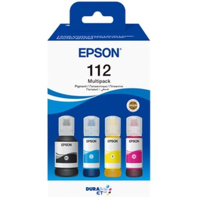 Epson Cartouche d'impression, 112 EcoTank 4-colour Multipack (CMJN) - Publicité Epson Cartouche d'impression, 112 EcoTank 4-colour Multipack (CMJN) - Publicité