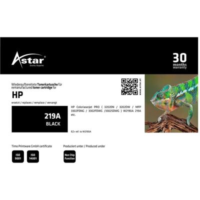Astar, Toner, AS20504 HP 219A CLJ Cartridge (CF) - Publicité Astar, Toner, AS20504 HP 219A CLJ Cartridge (CF) - Publicité