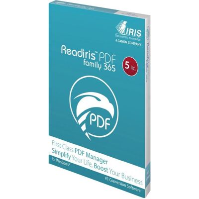 I.R.I.S. Readiris PDF Family 365 - Logiciel de gestion PDF - Publicité I.R.I.S. Readiris PDF Family 365 - Logiciel de gestion PDF - Publicité