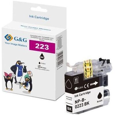 G&G, Cartouche d'impression, Cartouche d'impression XL compatible Brother LC-223BK, noire (CF) - Publicité G&G, Cartouche d'impression, Cartouche d'impression XL compatible Brother LC-223BK, noire (CF) - Publicité