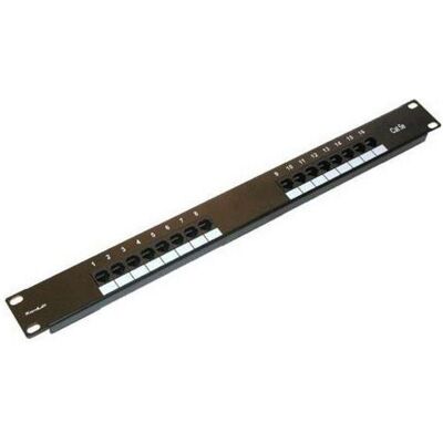 XtendLan Panneau de brassage 19" 16 ports, UTP, Cat5E, 30µm, duální svorkovnice, černý, Serveur : accessoires, Noir - Publicité XtendLan Panneau de brassage 19" 16 ports, UTP, Cat5E, 30µm, duální svorkovnice, černý, Serveur : accessoires, Noir - Publicité