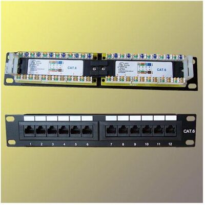OEM Panneau de brassage 10" UTP cat6, 12portů, Serveur : accessoires - Publicité OEM Panneau de brassage 10" UTP cat6, 12portů, Serveur : accessoires - Publicité