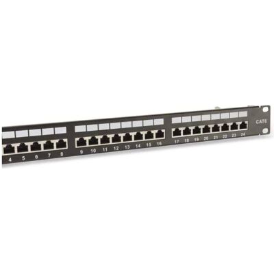 Red4Power R4-N118S Patchpanel CAT.6 24 ports - Noir - Publicité Red4Power R4-N118S Patchpanel CAT.6 24 ports - Noir - Publicité