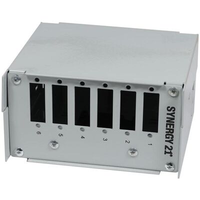 Synergy 21 Panneau de brassage fibre optique pour rail DIN, 6xSC-Duplex/LC-Quad femelles, sans connecteurs,, Serveur : accessoires, Gris - Publicité Synergy 21 Panneau de brassage fibre optique pour rail DIN, 6xSC-Duplex/LC-Quad femelles, sans connecteurs,, Serveur : accessoires, Gris - Publicité