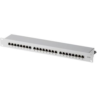 Helos Panneau de brassage RJ-45 X 24, Serveur : accessoires, Gris - Publicité Helos Panneau de brassage RJ-45 X 24, Serveur : accessoires, Gris - Publicité