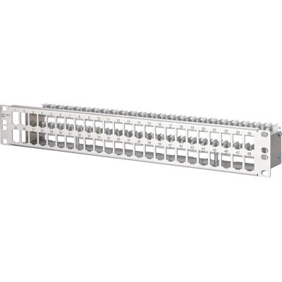 Metz Connect Patch Panel 48 Ports 1,5U Acier Inoxydable - Panel - Publicité Metz Connect Patch Panel 48 Ports 1,5U Acier Inoxydable - Panel - Publicité