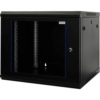 Wirewin Wandschrank 600X450X9U Pro 3rd Gen 19" / 9HE (9 HE, Rack 19 pouces), Armoire serveur, Noir - Publicité Wirewin Wandschrank 600X450X9U Pro 3rd Gen 19" / 9HE (9 HE, Rack 19 pouces), Armoire serveur, Noir - Publicité